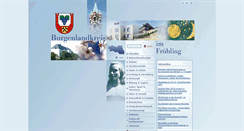 Desktop Screenshot of burgenlandkreis.de